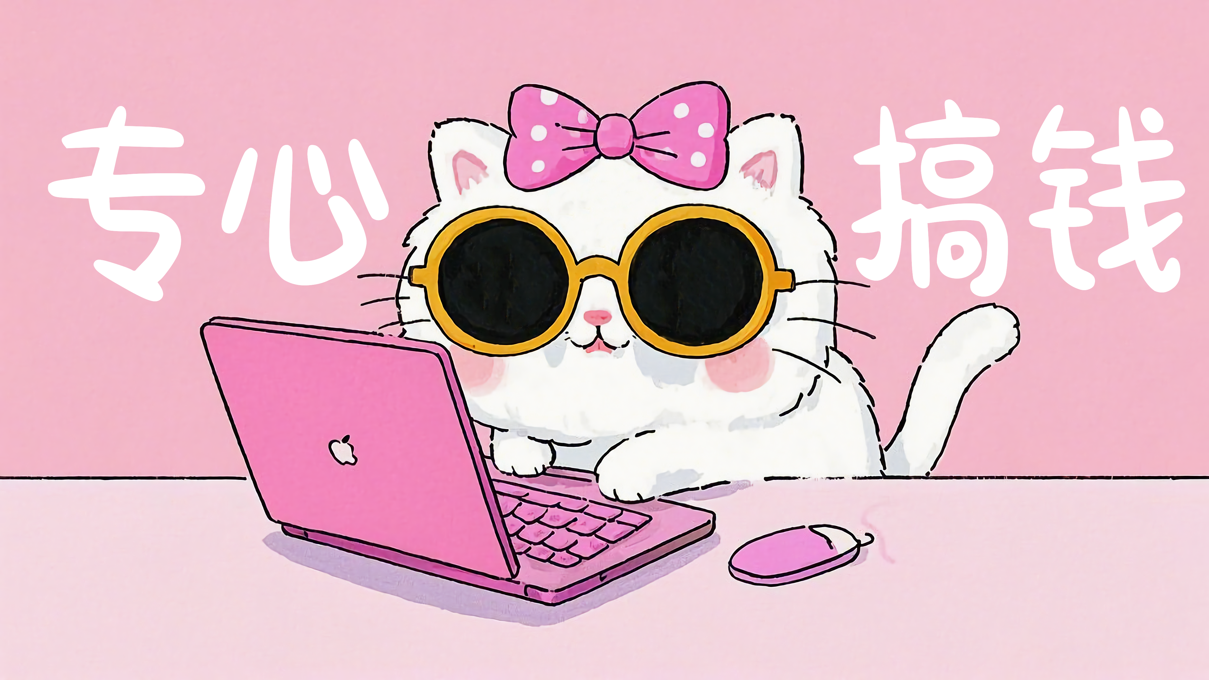 专心搞钱可爱猫咪