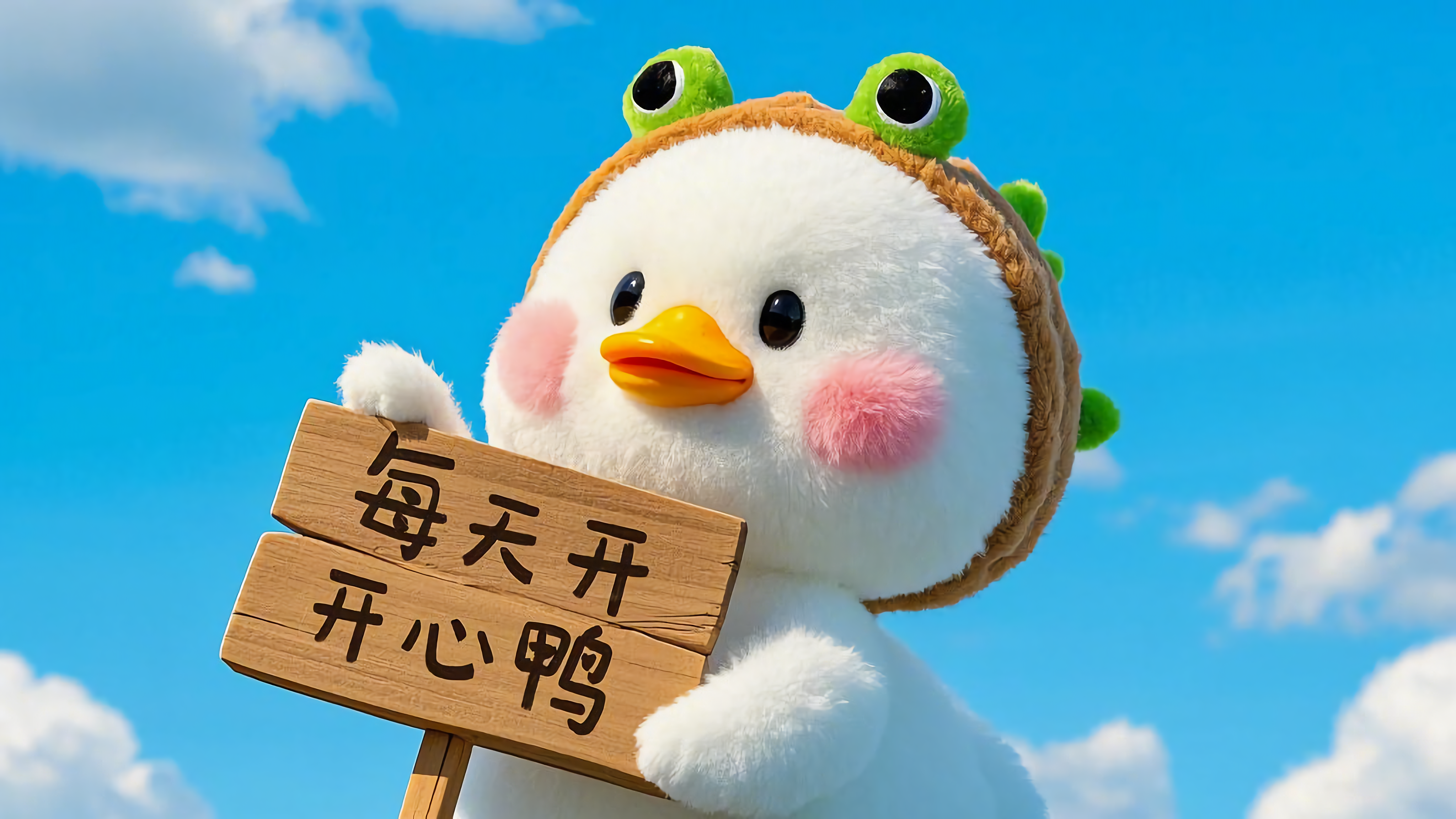 可爱萌鸭鸭每天开心鸭