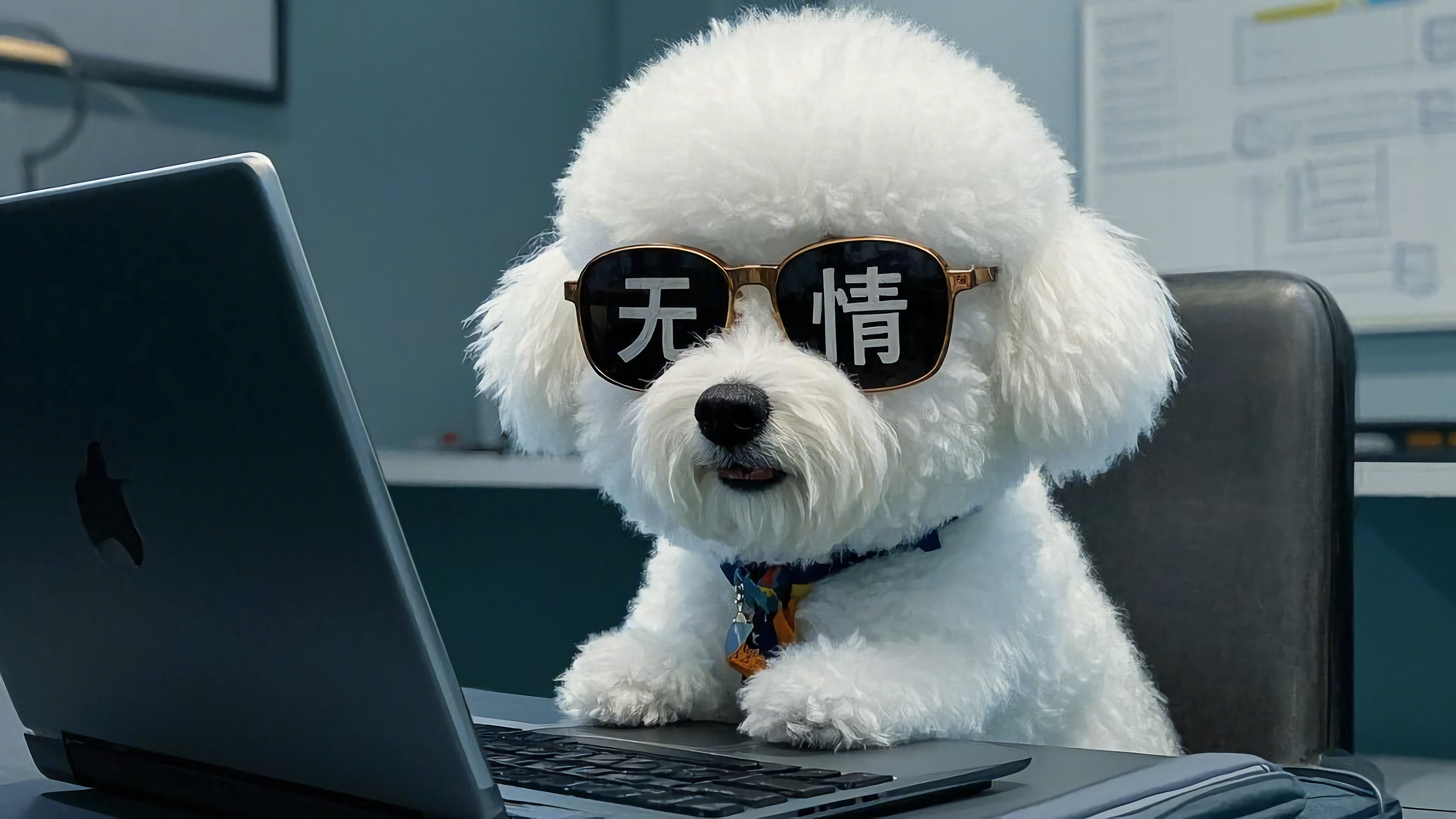 无情的打工可爱狗狗