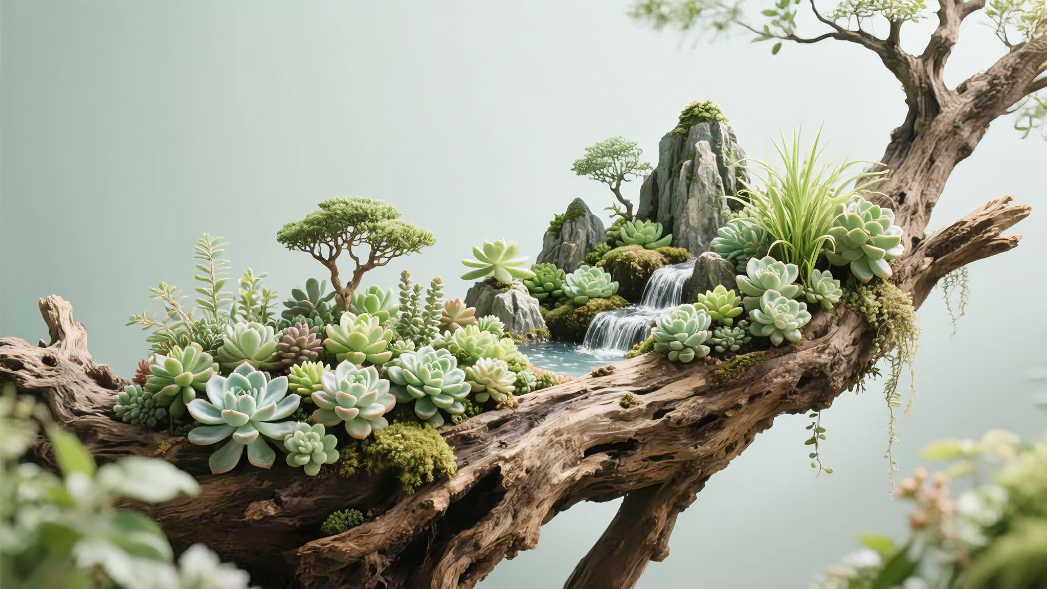 多肉清新风景