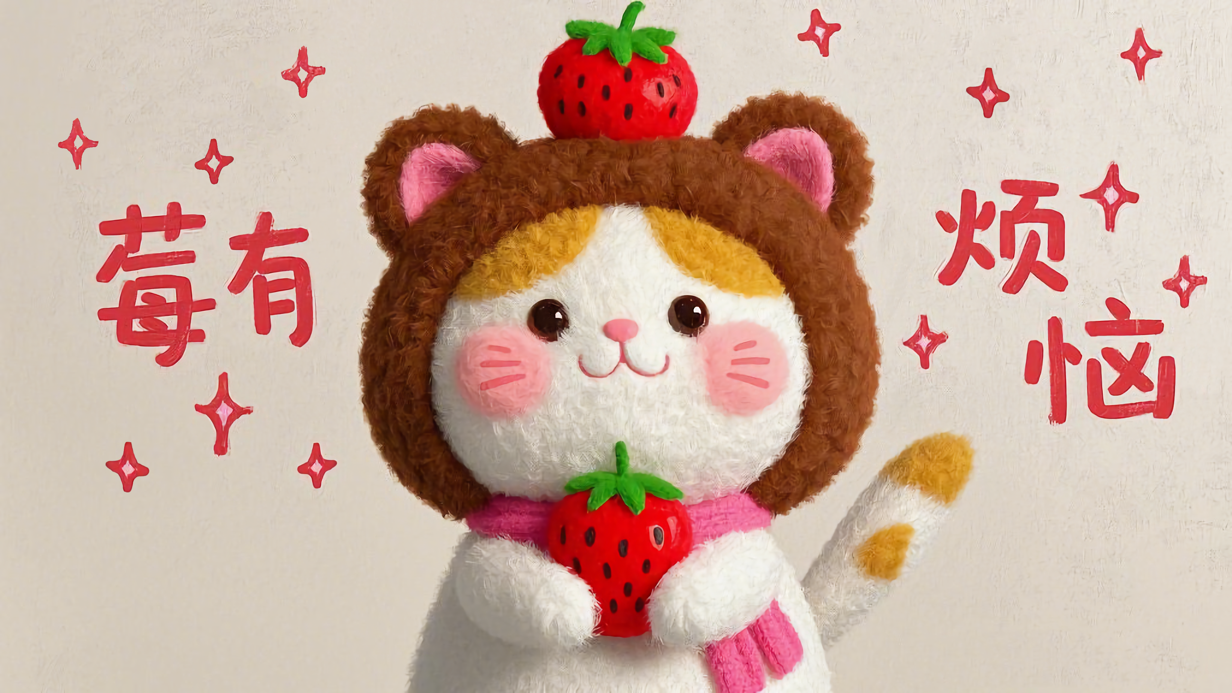 可爱猫咪莓有烦恼