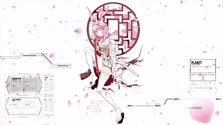 【2k】八重樱（科幻UI+樱花）