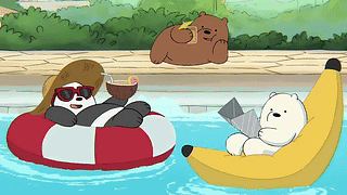 咱们裸熊 泳池 We Bare Bears swimming pool