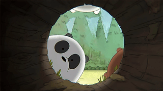 咱们裸熊 树洞 We Bare Bears tree hole