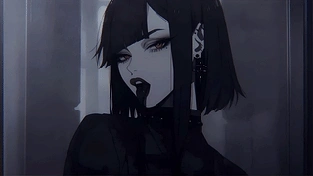 哥特风少女/Gothic Anime Girl 动态壁纸 | 作者：STANKY_LoudPaks