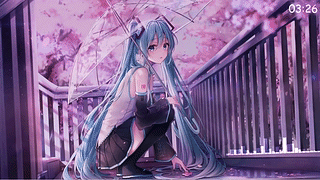 【昼夜变化】初音未来 樱之雨——夜莺Night