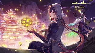 璃月千灯——夜莺Night【原神】 动态壁纸 | 作者：夜莺Night