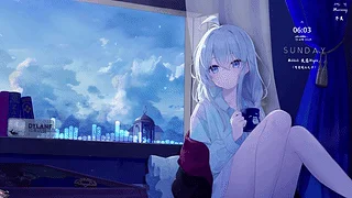 Elaina【昼夜渐变 现实时间变化 自选时间】窗旁的伊蕾娜——夜莺Night【魔女之旅】Day Night Gradient