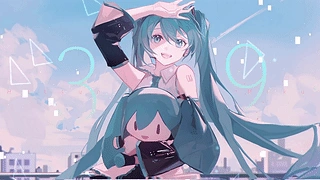 初音未来与fufu 动态壁纸 | 作者：难评speechless