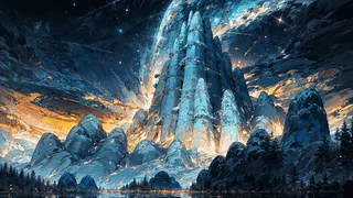 【4k】月光下的群山