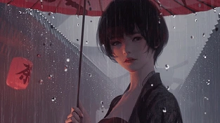 鬼刀-小绿 动态壁纸 | 作者：岚澄