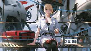 Women's navy uniform 4k