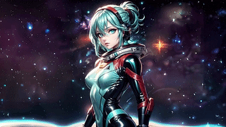 宇宙星空的少女/anime space girl stars cosmos bodysuit