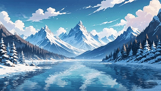 [冰雪数字艺术5.0] 量子雪原-HDR版本/digital art snow landscape 5
