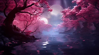 [品红幻域] 超维植物/magenta nature fantasy landscape