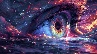 奇幻的眼睛/fantasy eye illustration