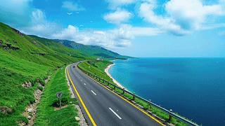 护眼海景公路
