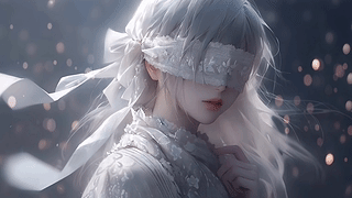 蒙眼古风女神