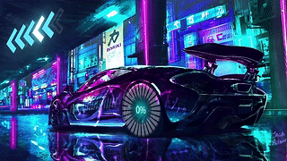 赛博朋克炫酷跑车