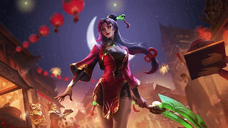 LOL 春节 烈焰仙子 戴安娜 皎月 Diana