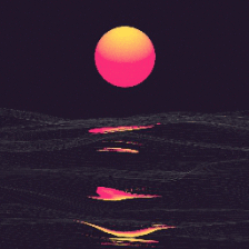 赛博日落