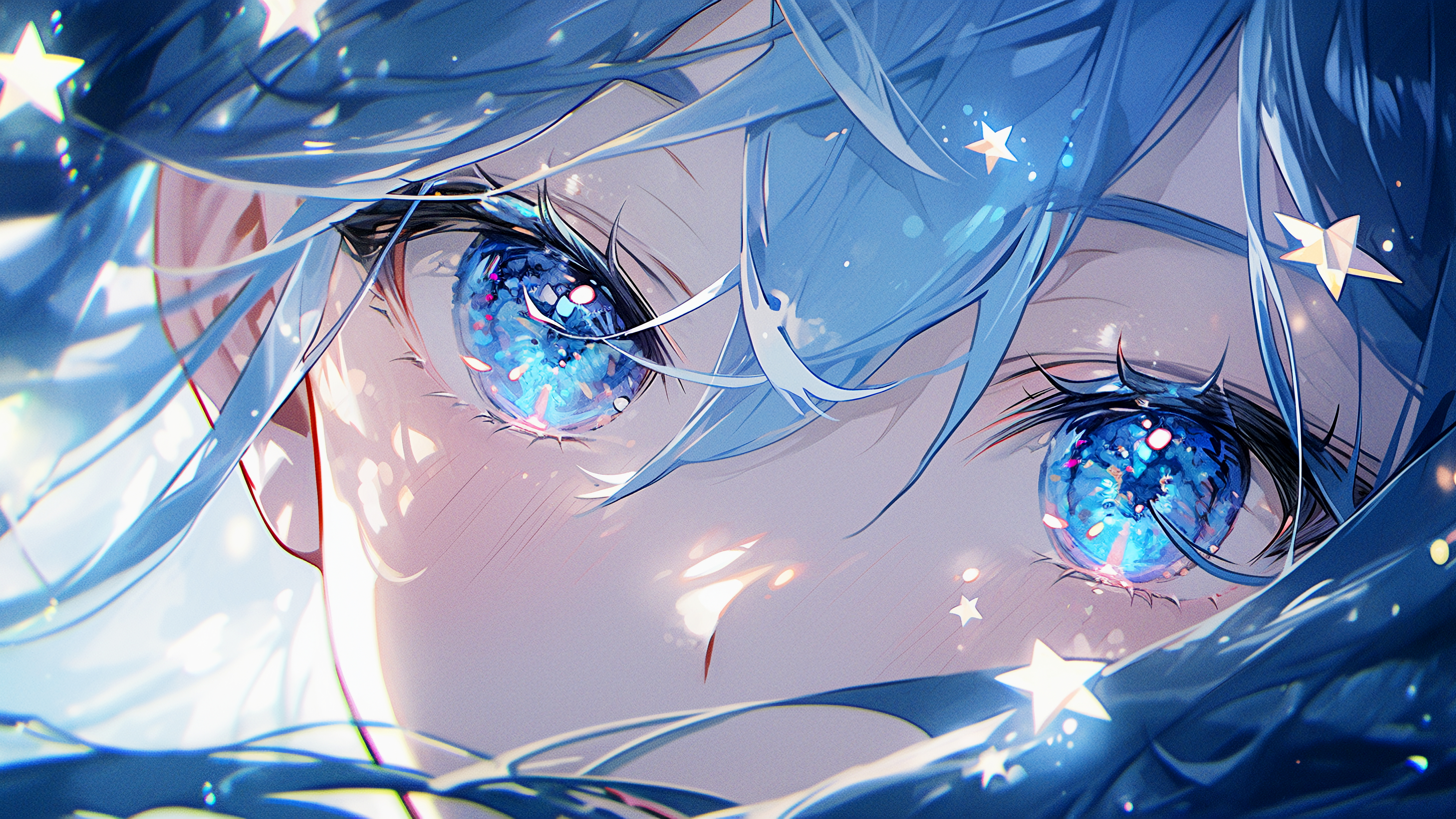 蓝发少女之眼