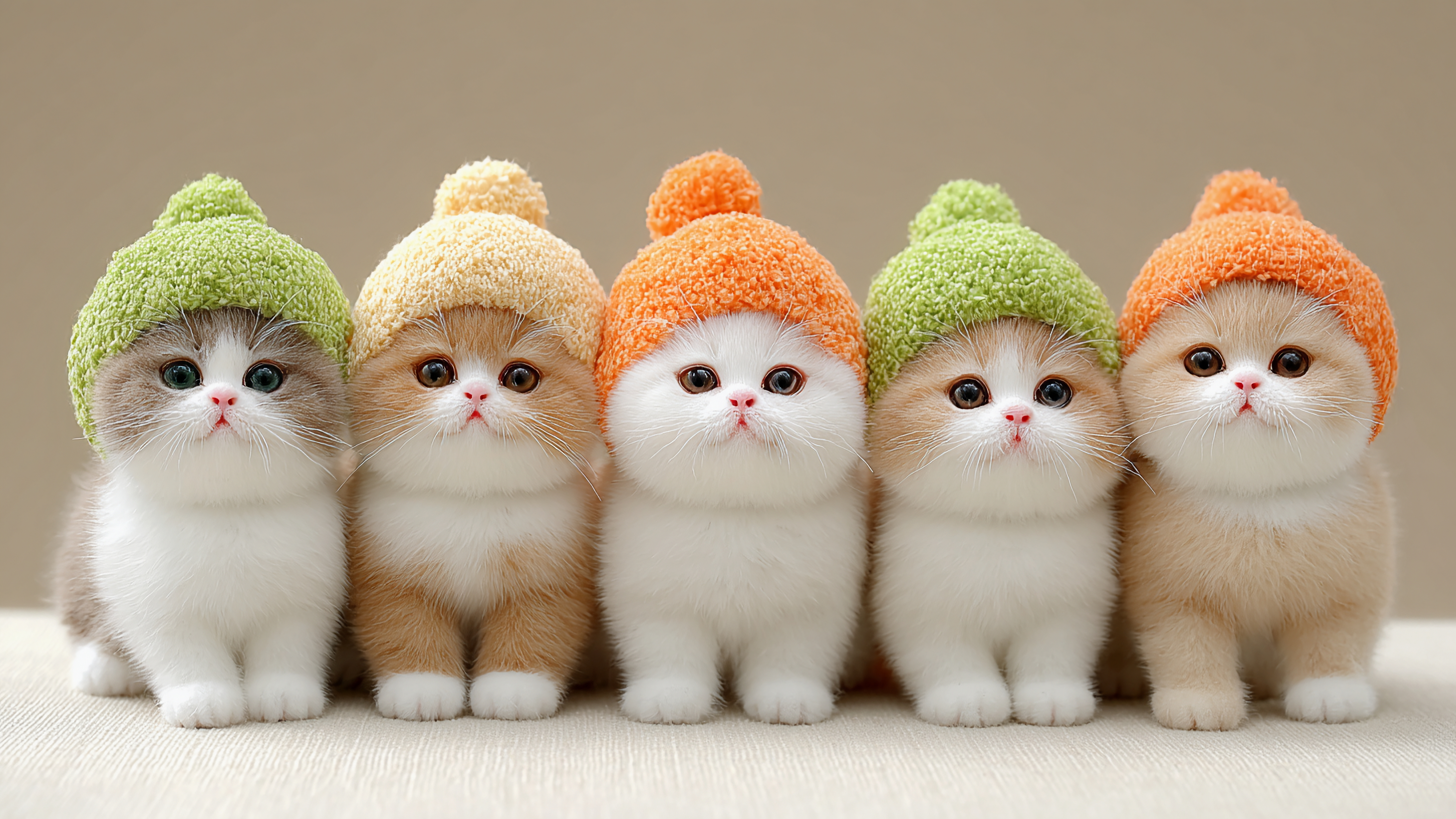 5只可爱的猫咪