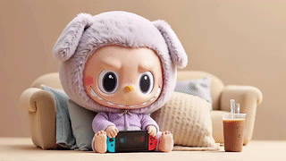 玩游戏的拉布布