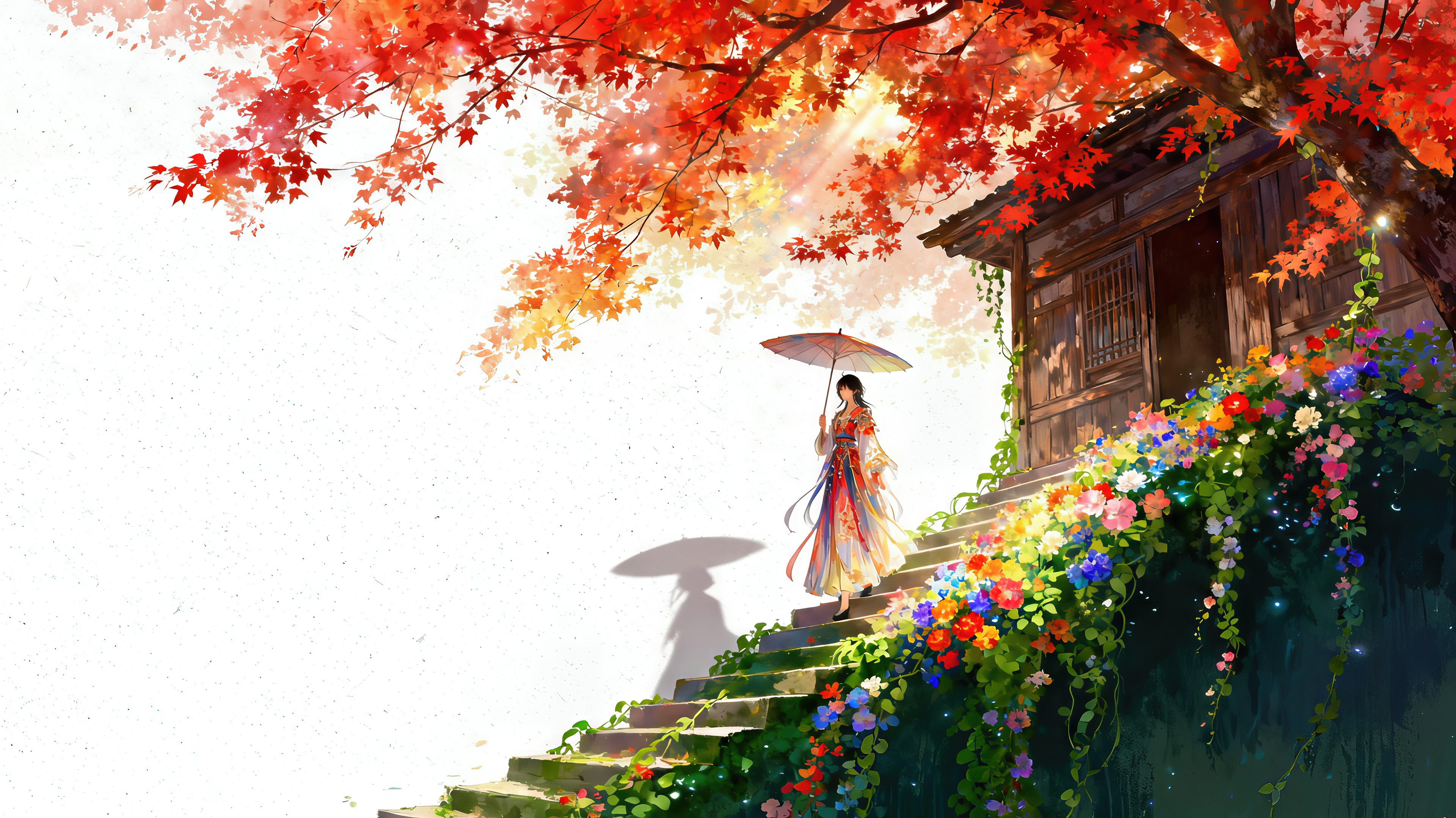 花阶枫暖