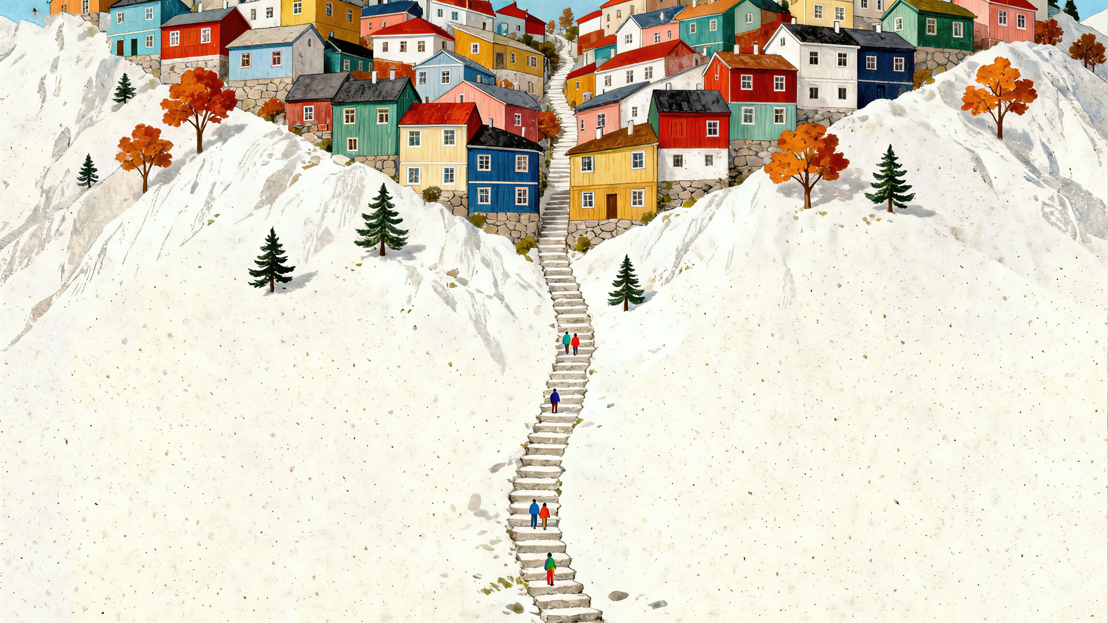 雪岭衔彩