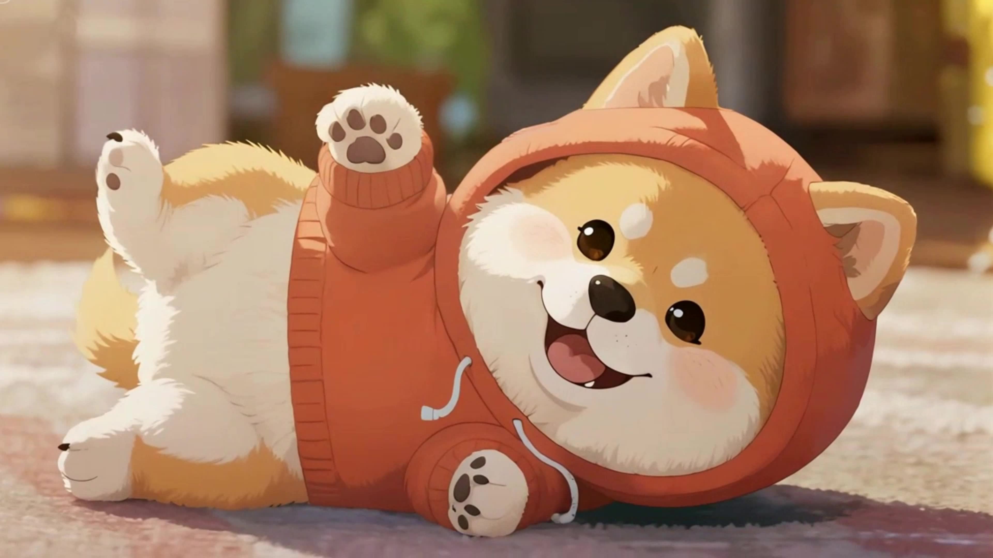 可爱的柴犬狗狗
