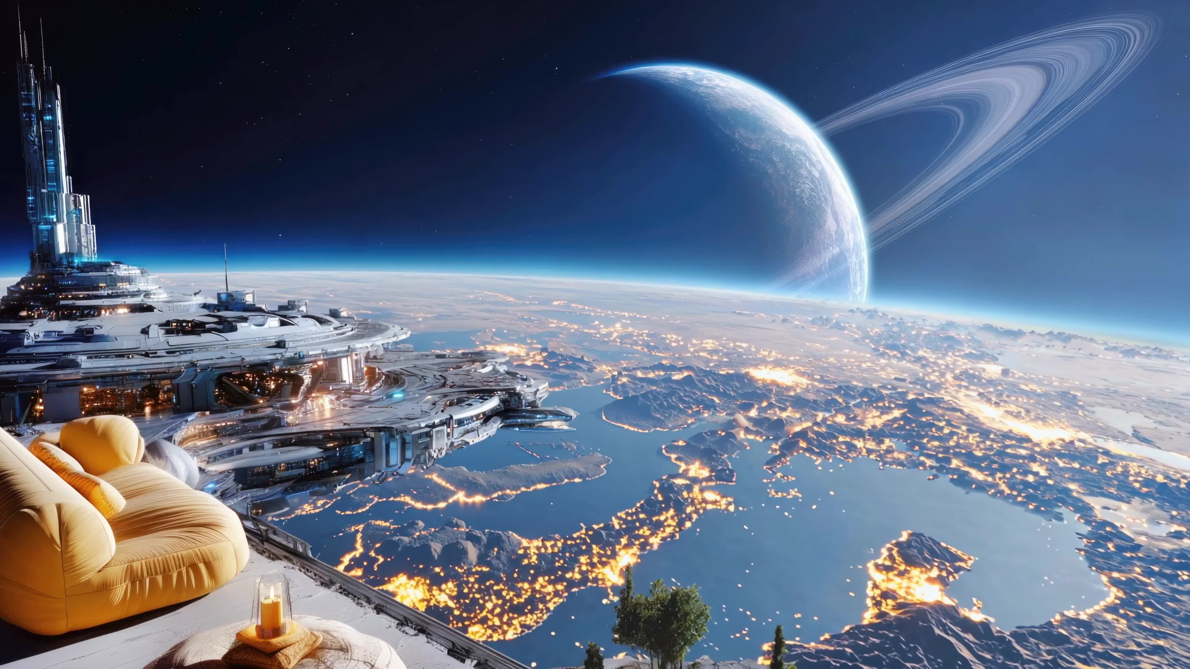 太空星球飞船