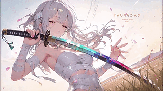 动态Dock栏 | 拔剑绷带少女4K