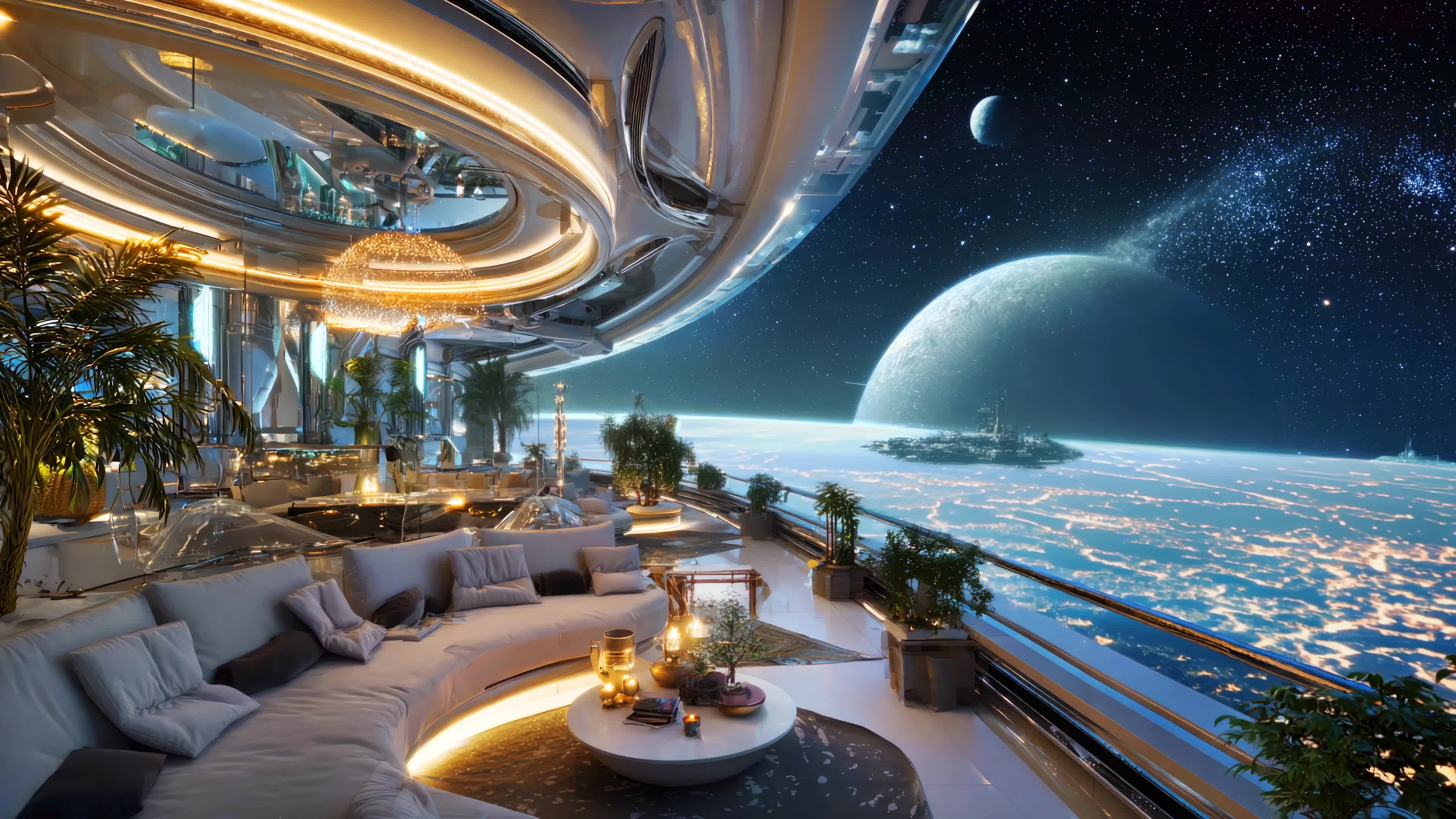 太空飞船星球