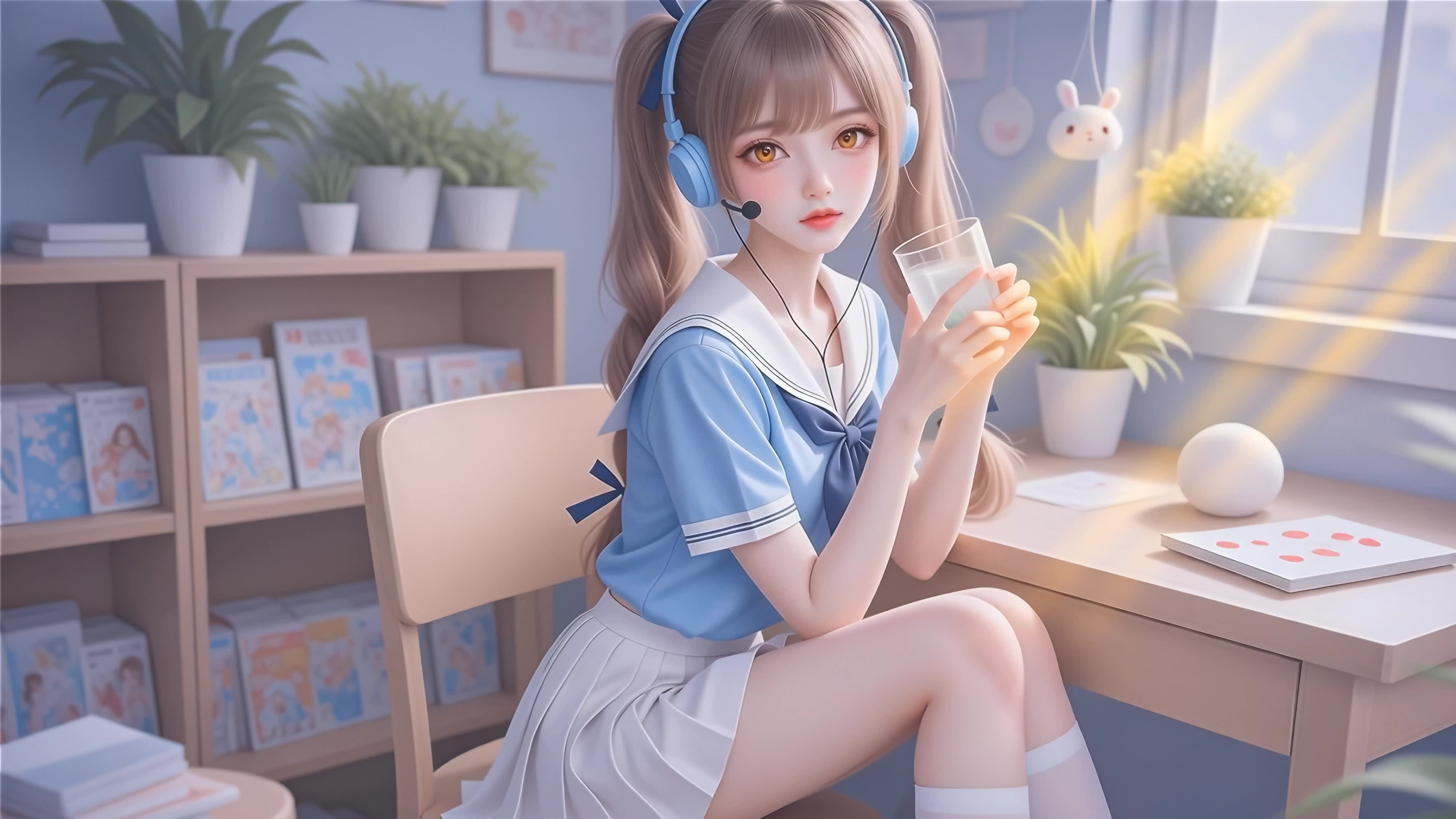 校服女孩4K