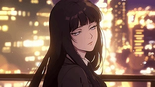 灯火阑珊の雪夜 HINATA 动态壁纸 | 作者：小公主家的老神仙