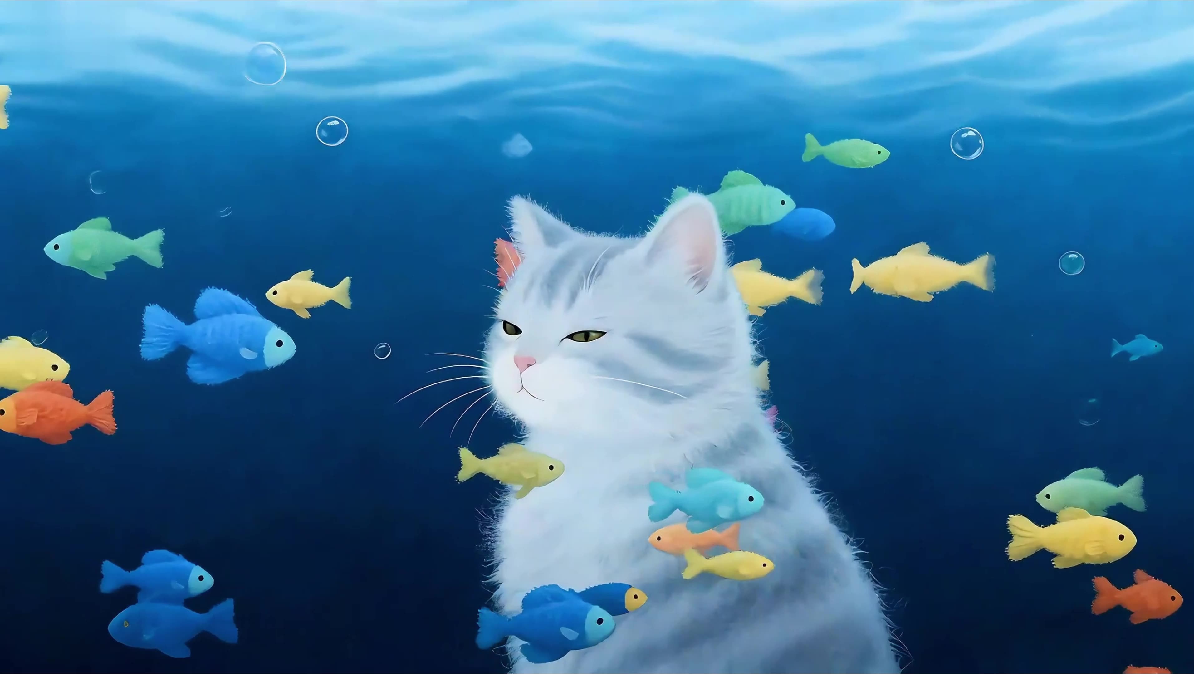 猫咪和小鱼