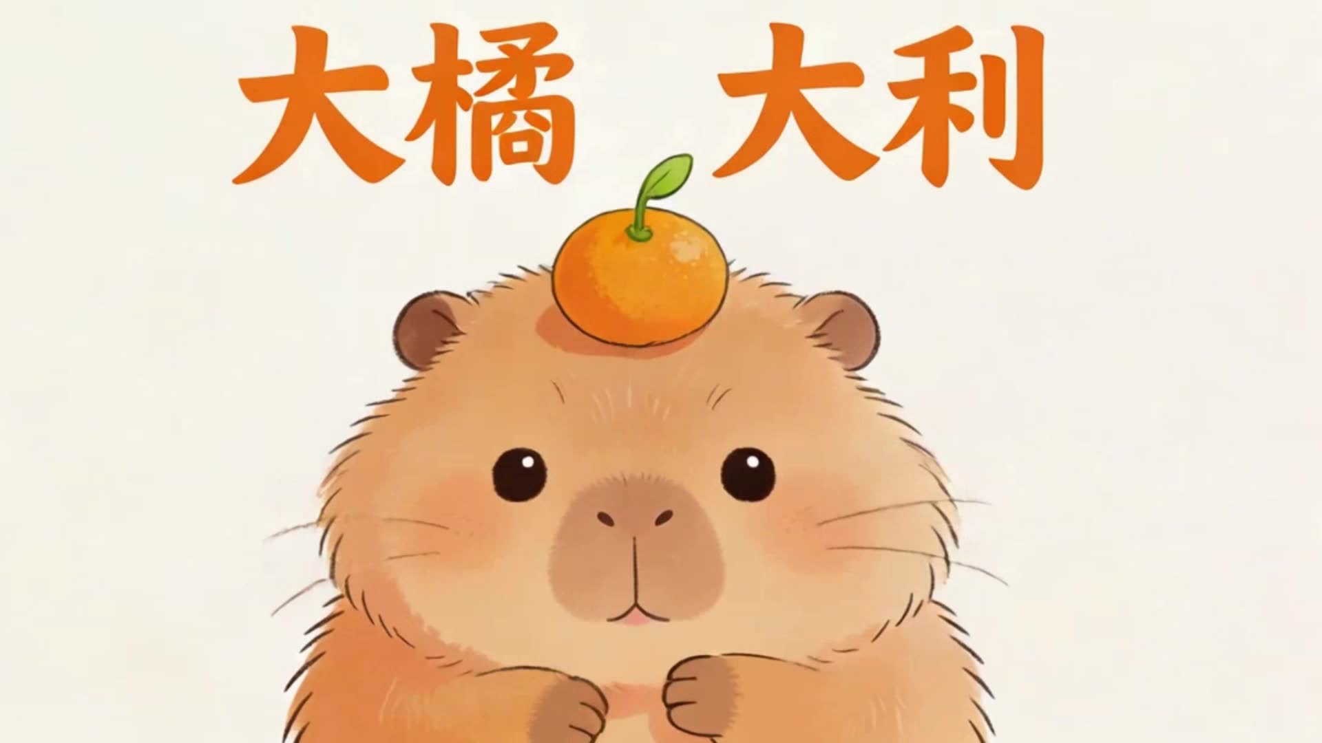 可爱水獭大橘大利