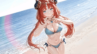 原神 妮露 海滩泳装