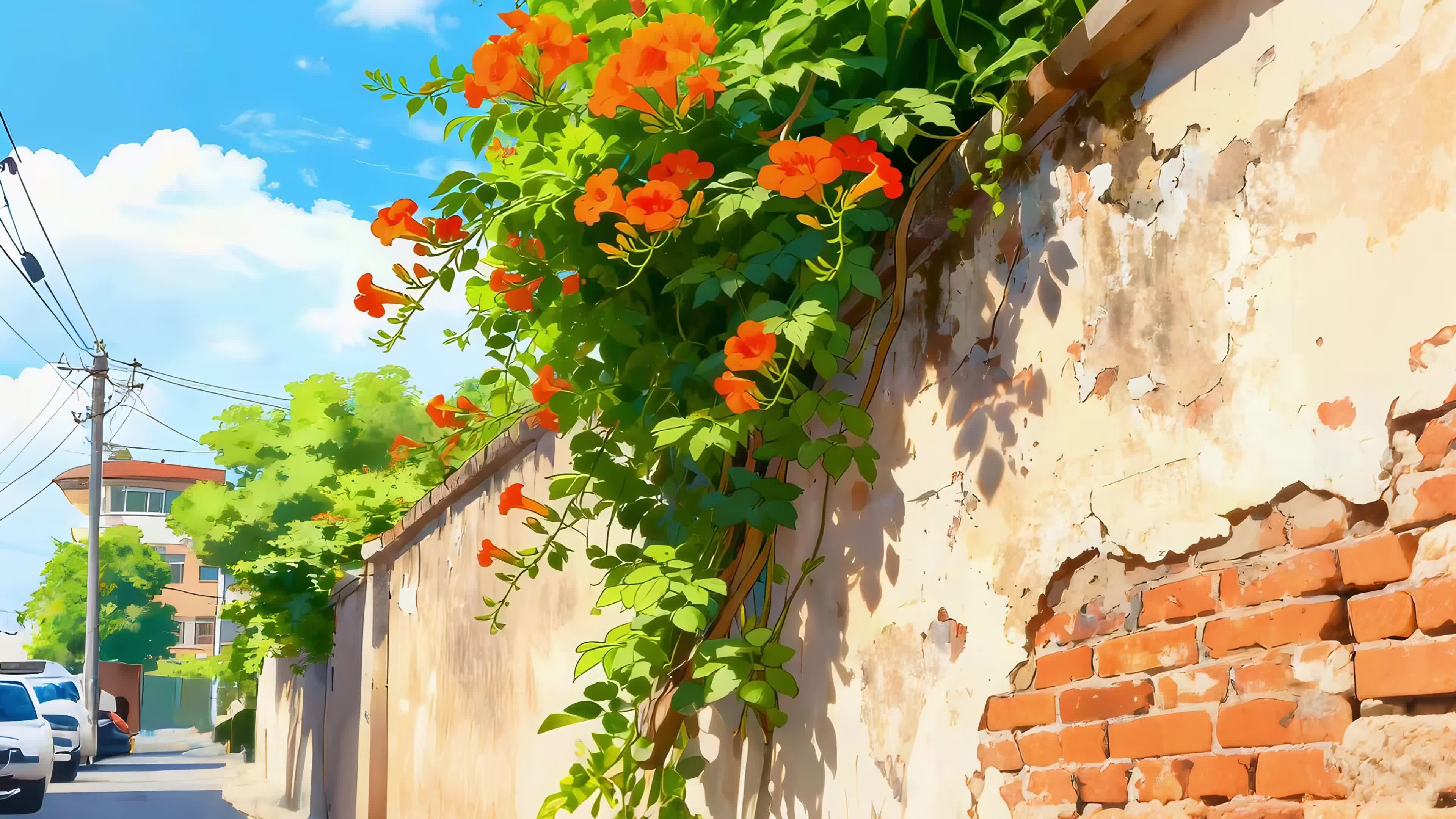 温馨花墙