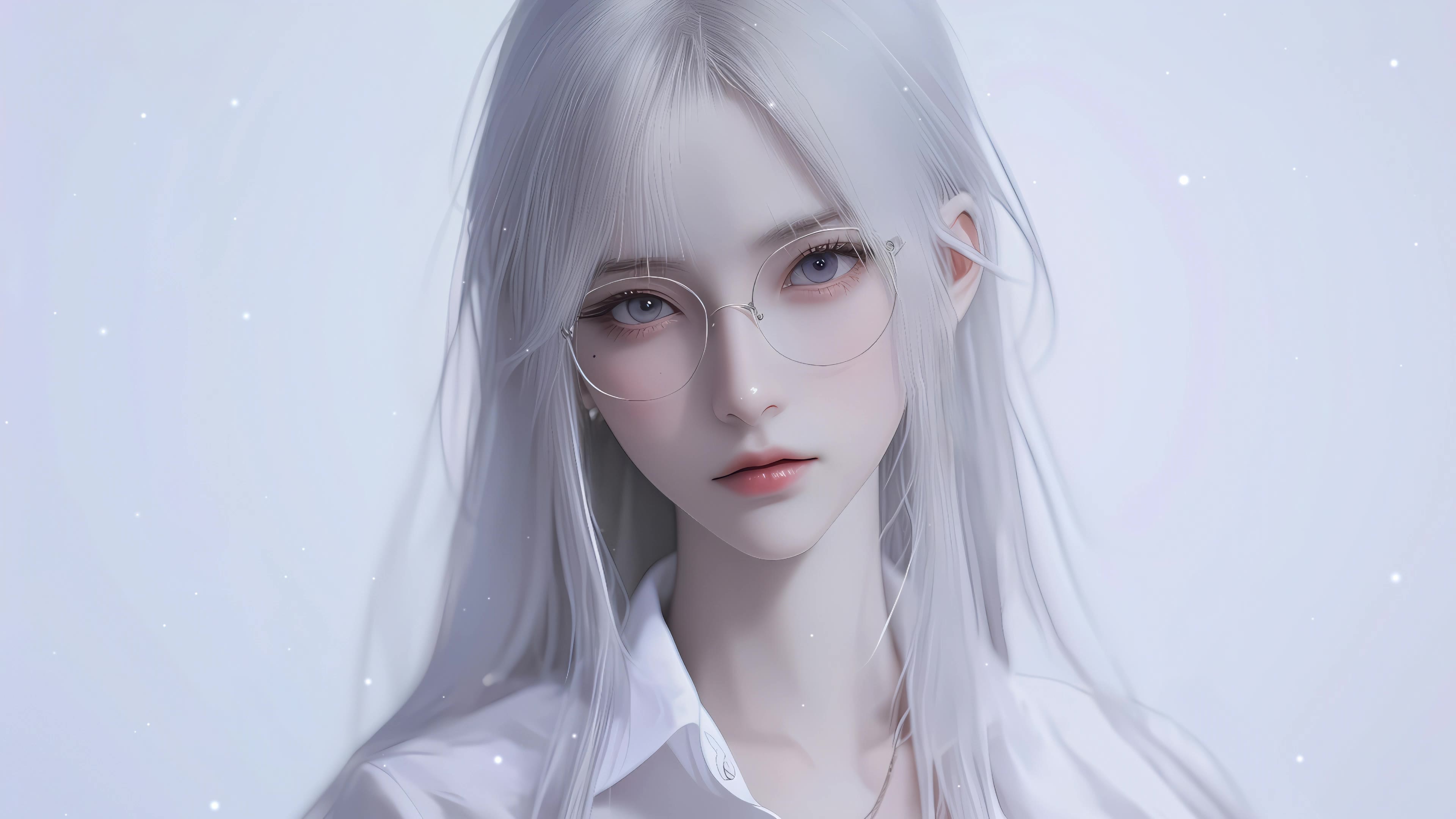 清纯眼镜女孩