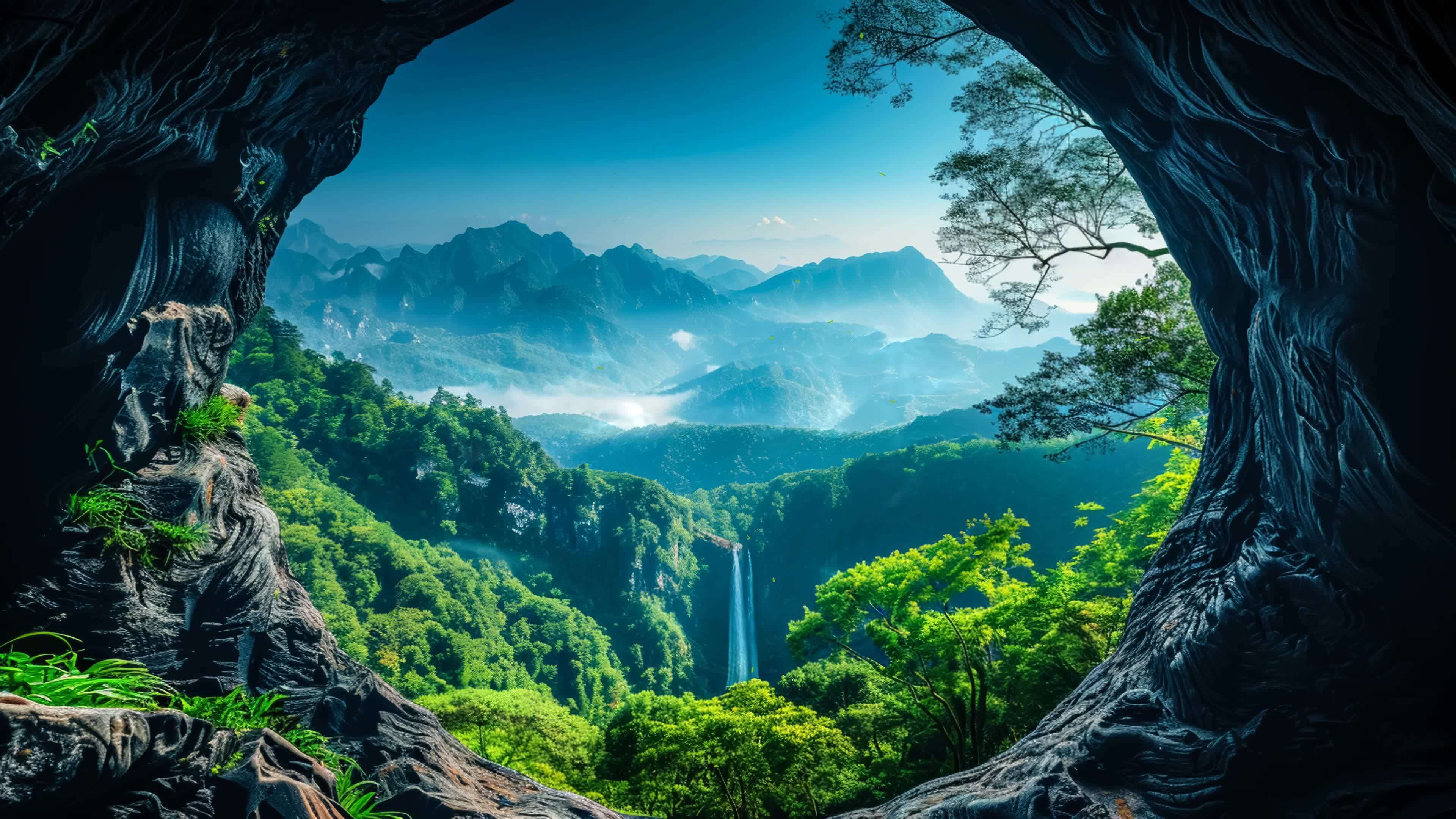 自然护眼山洞