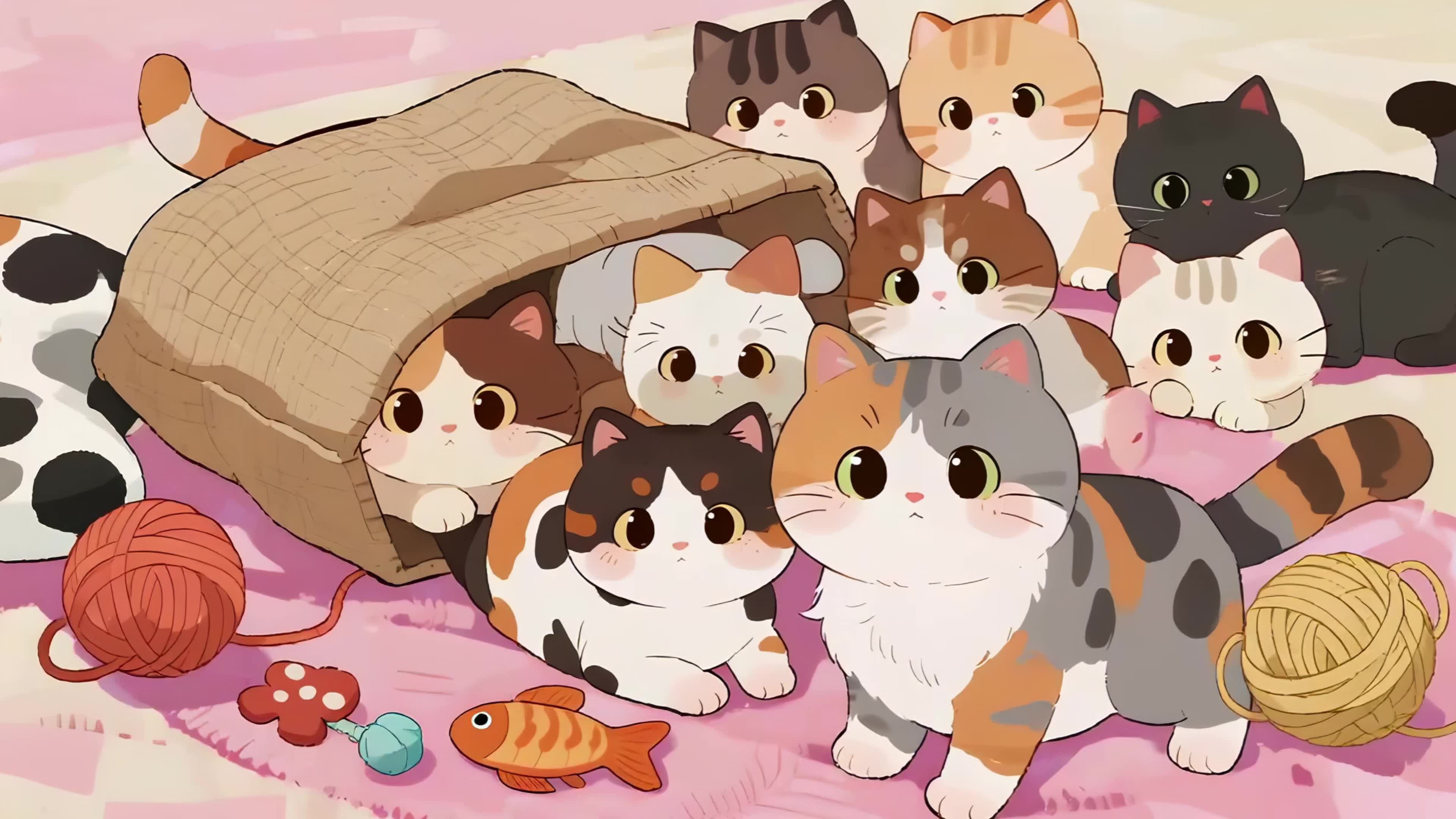 可爱的小猫们