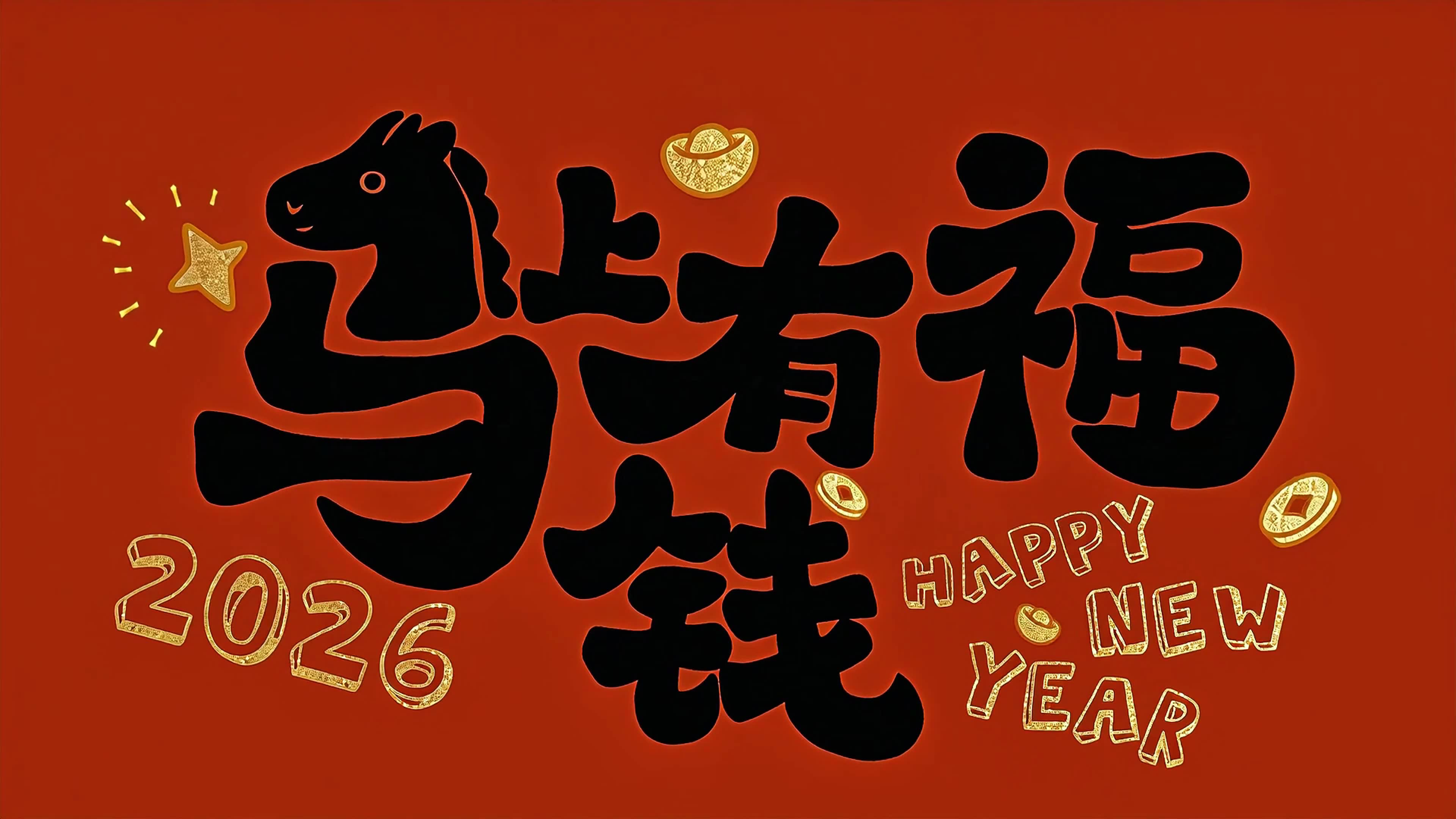 马年有钱有福