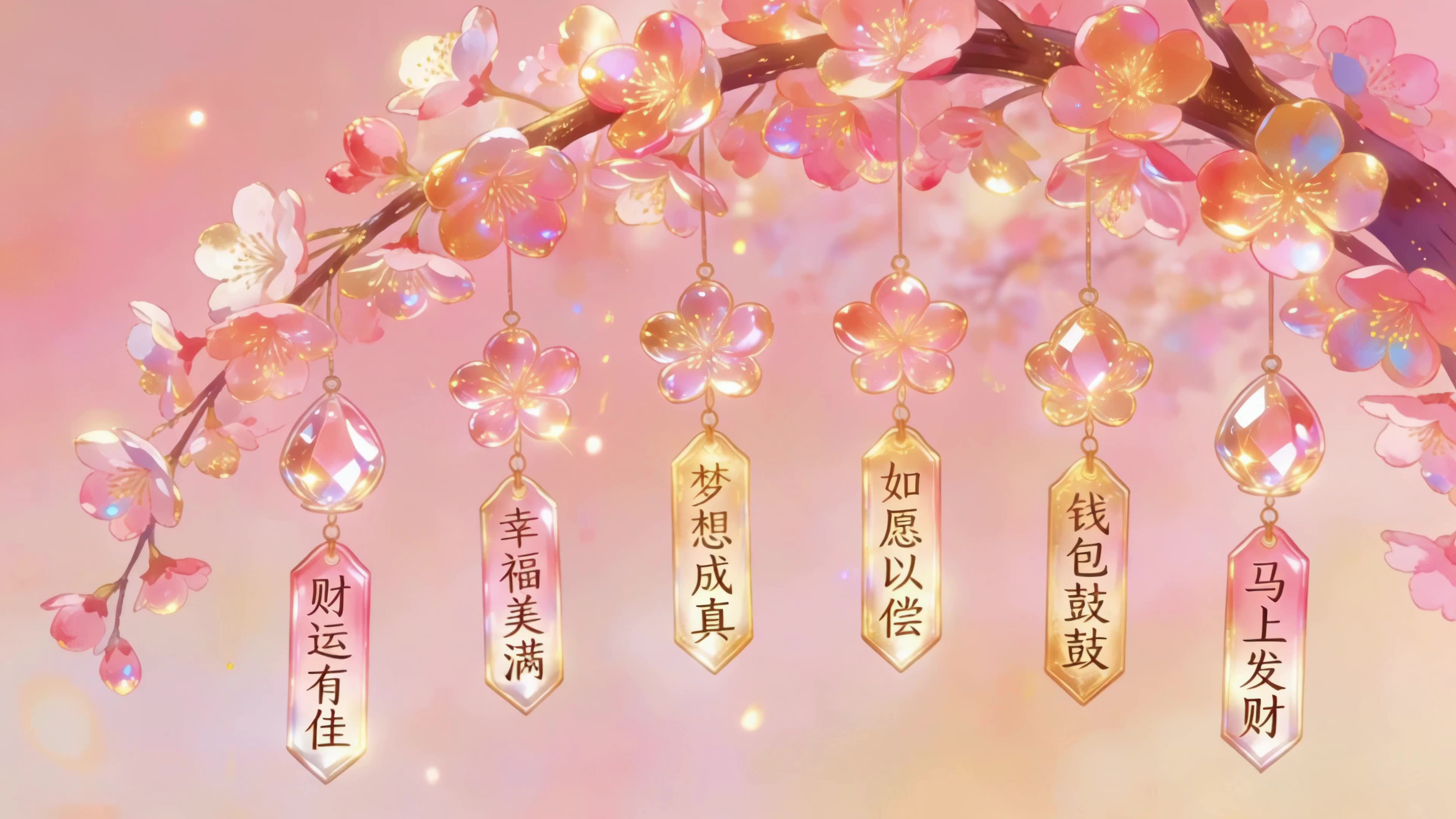 花枝下的祝福