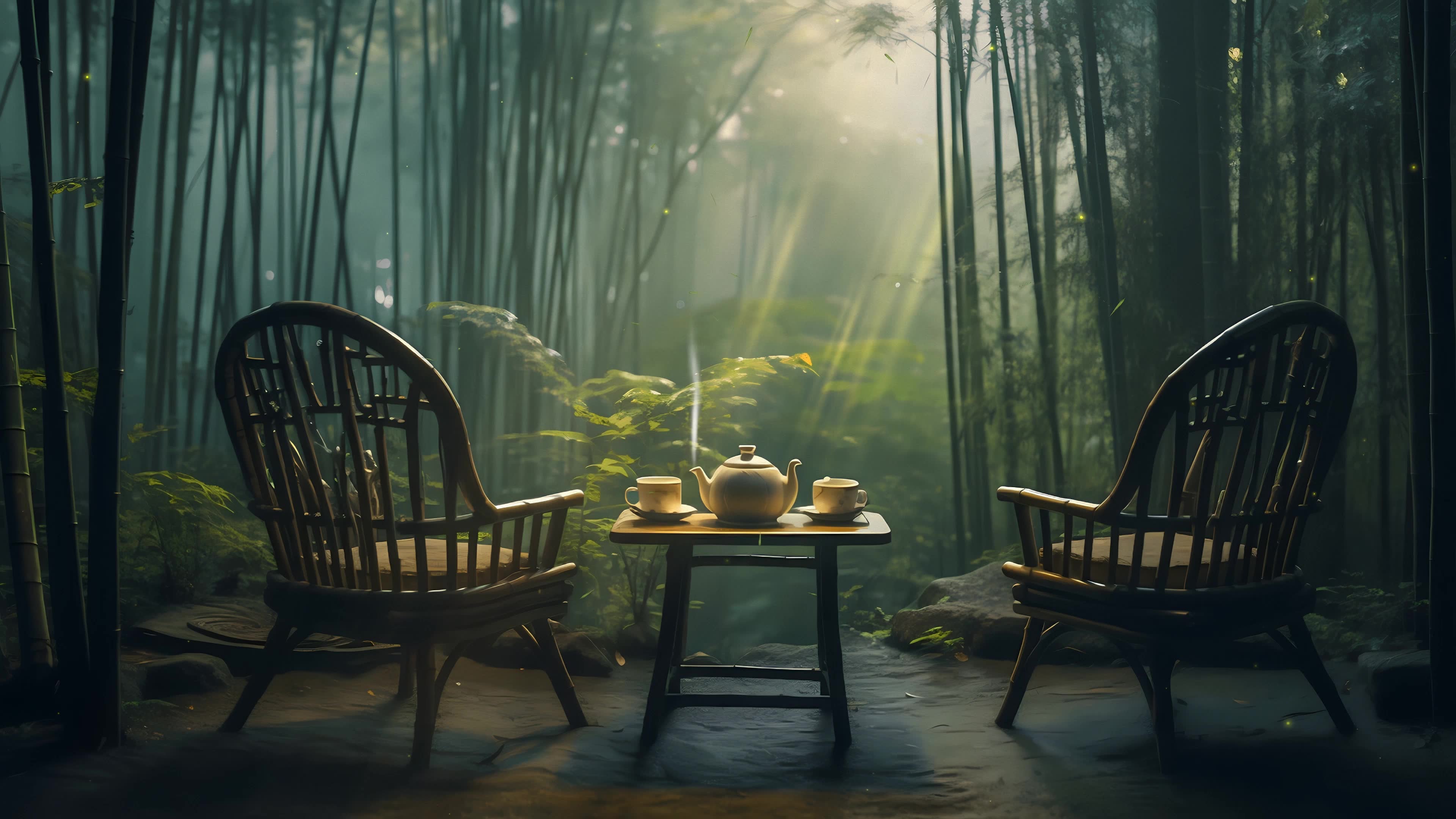 竹林品茶