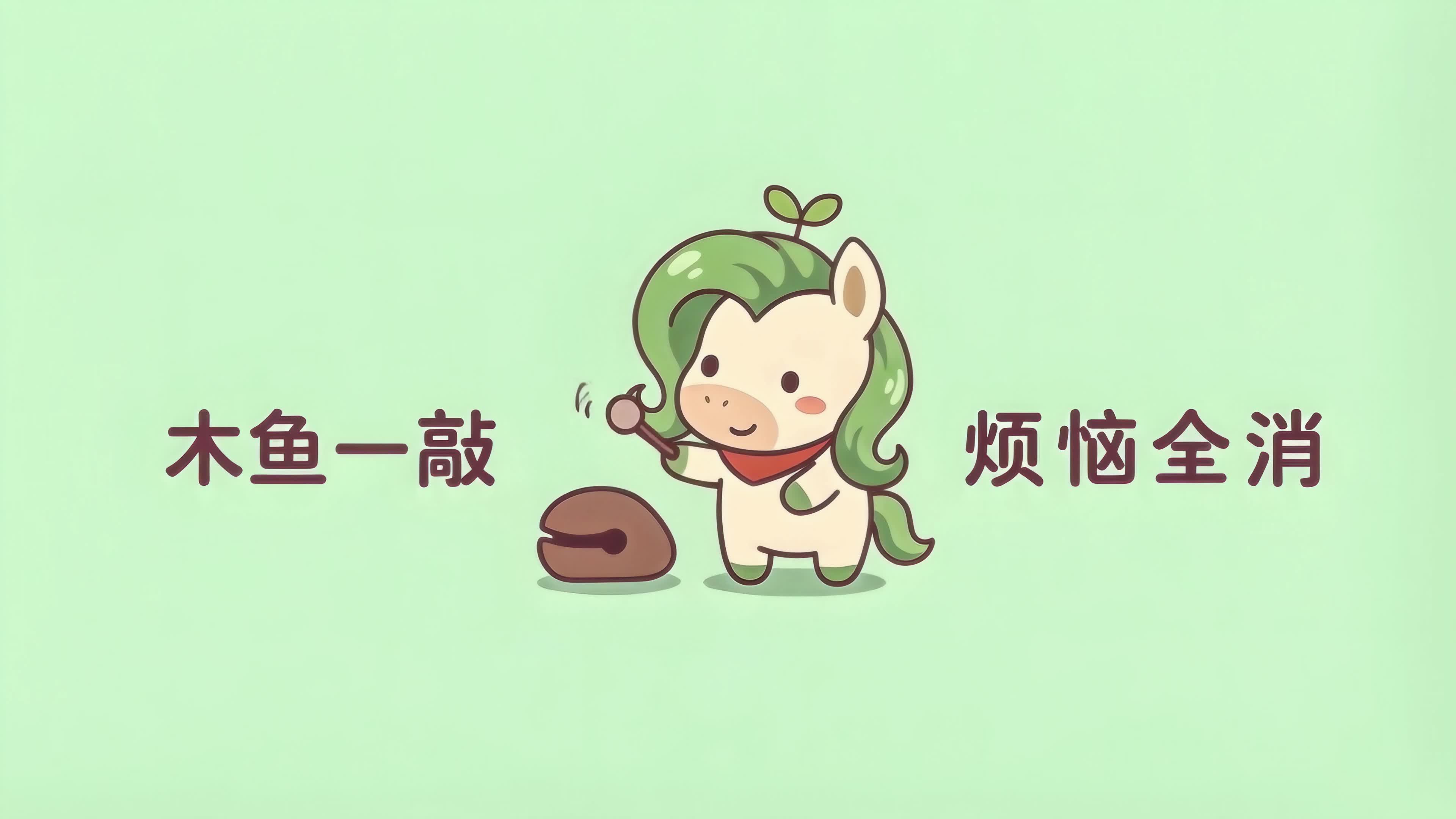 木鱼一敲 烦恼全消
