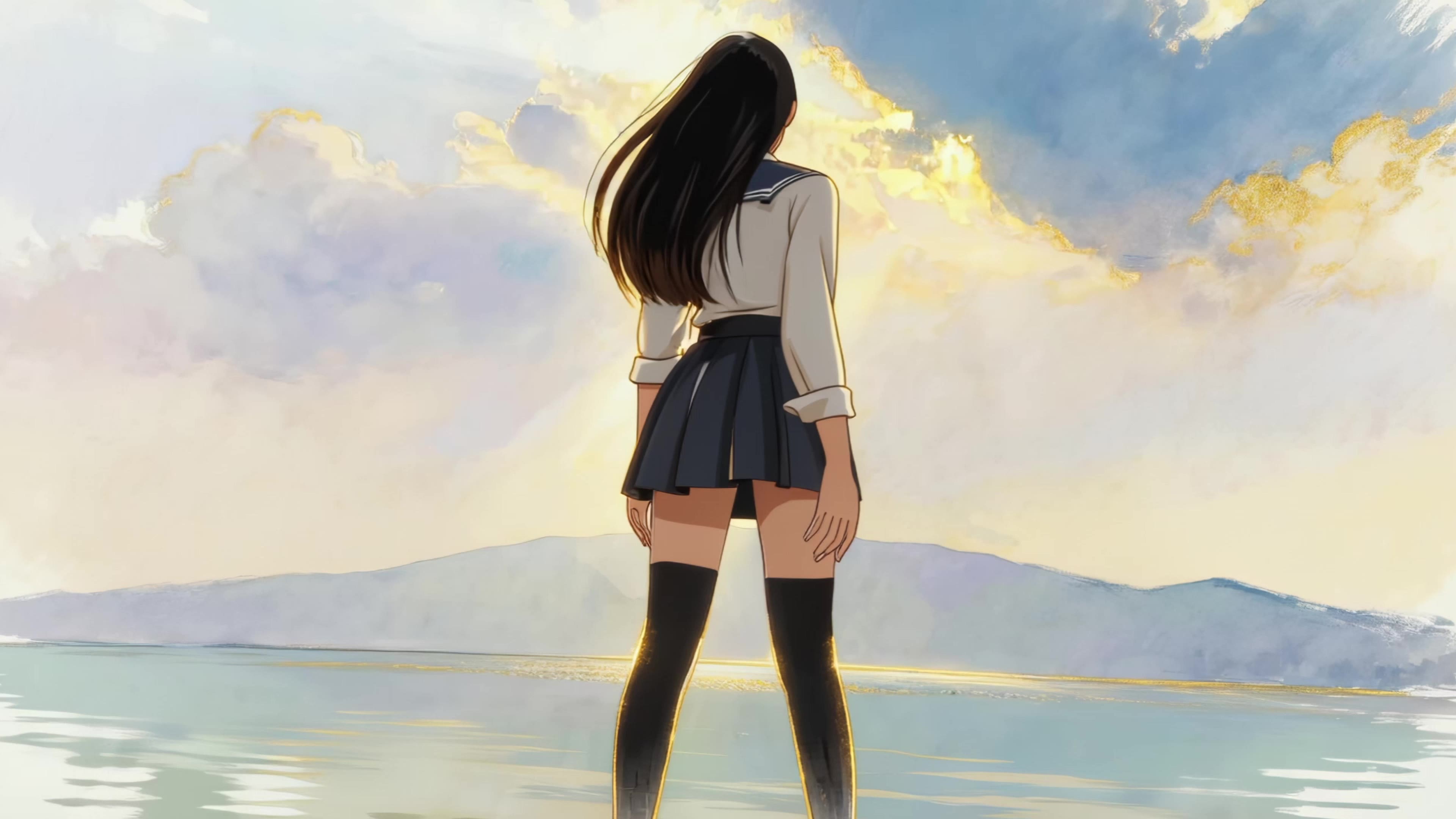 风中女孩