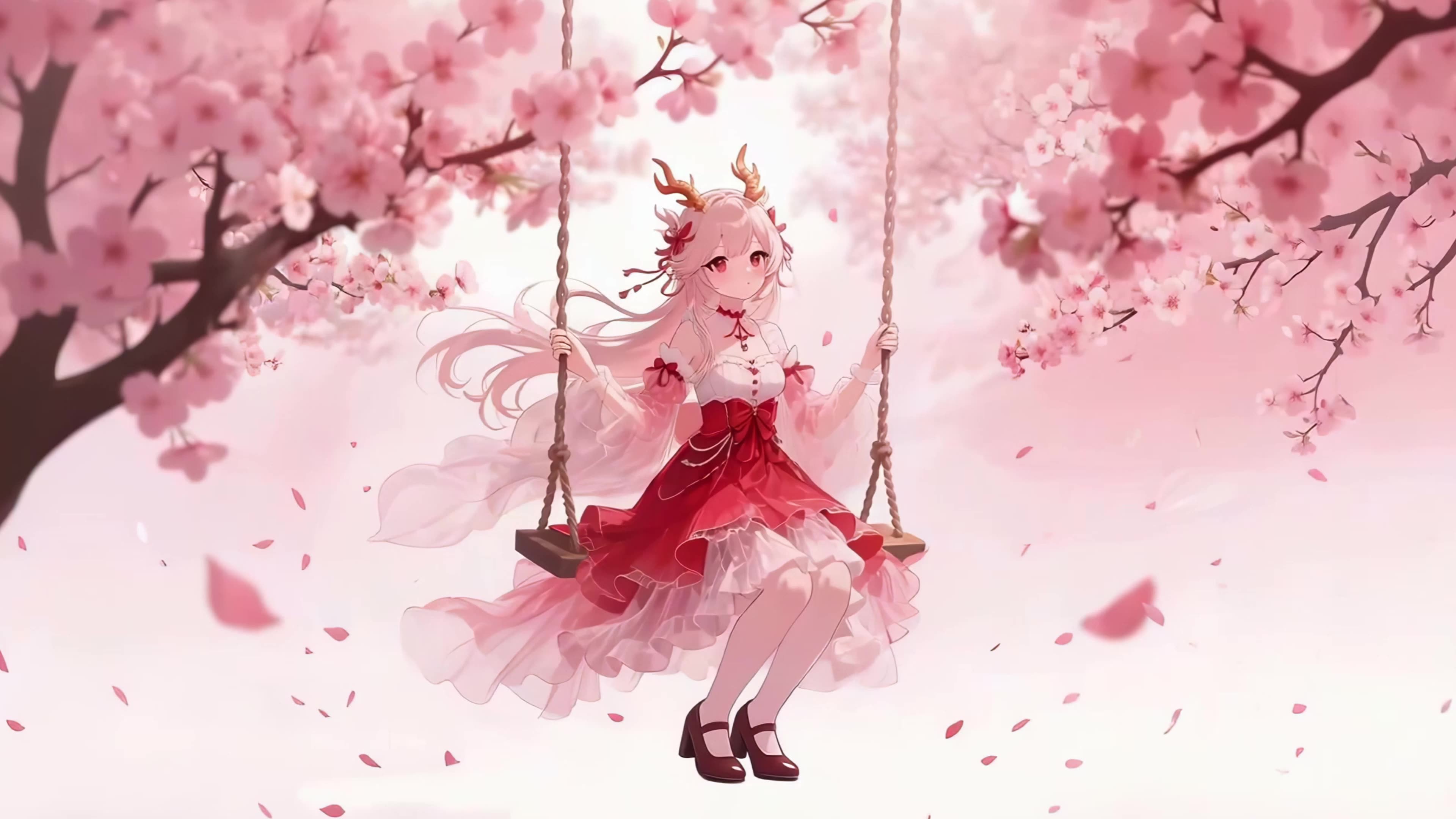 秋千上的女孩