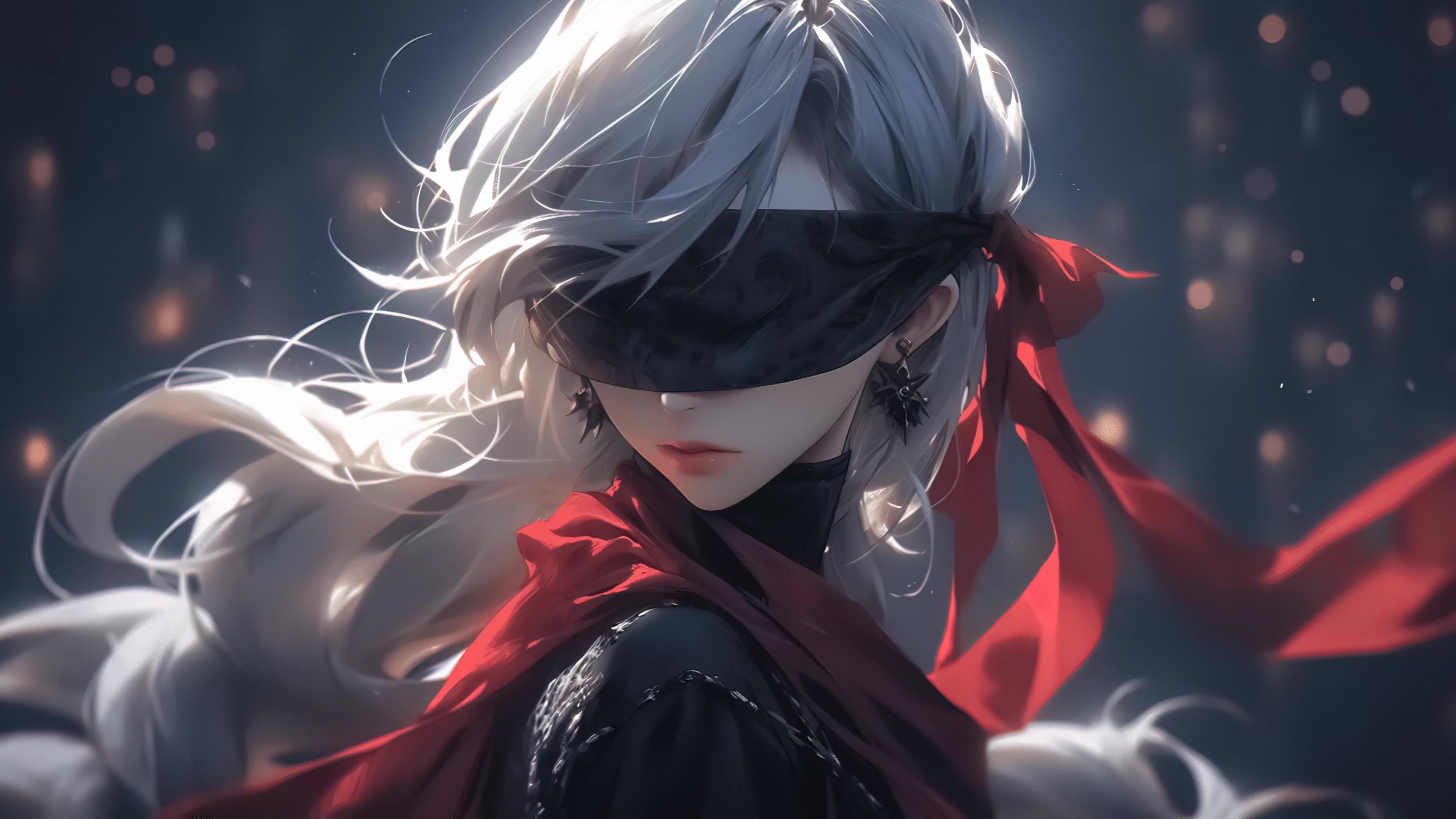动漫蒙眼少女